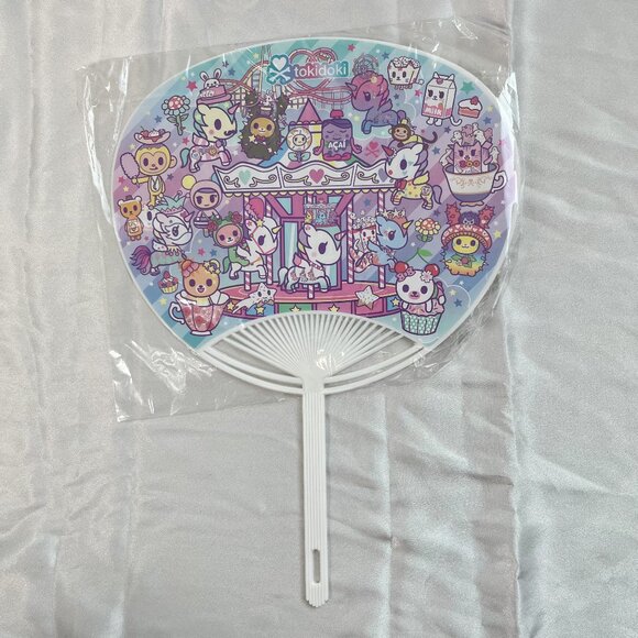 Tokidoki Uchiwa Hand Fan 2023 SDCC Comic Con Exclusive New Sealed Carnival - Picture 1 of 2